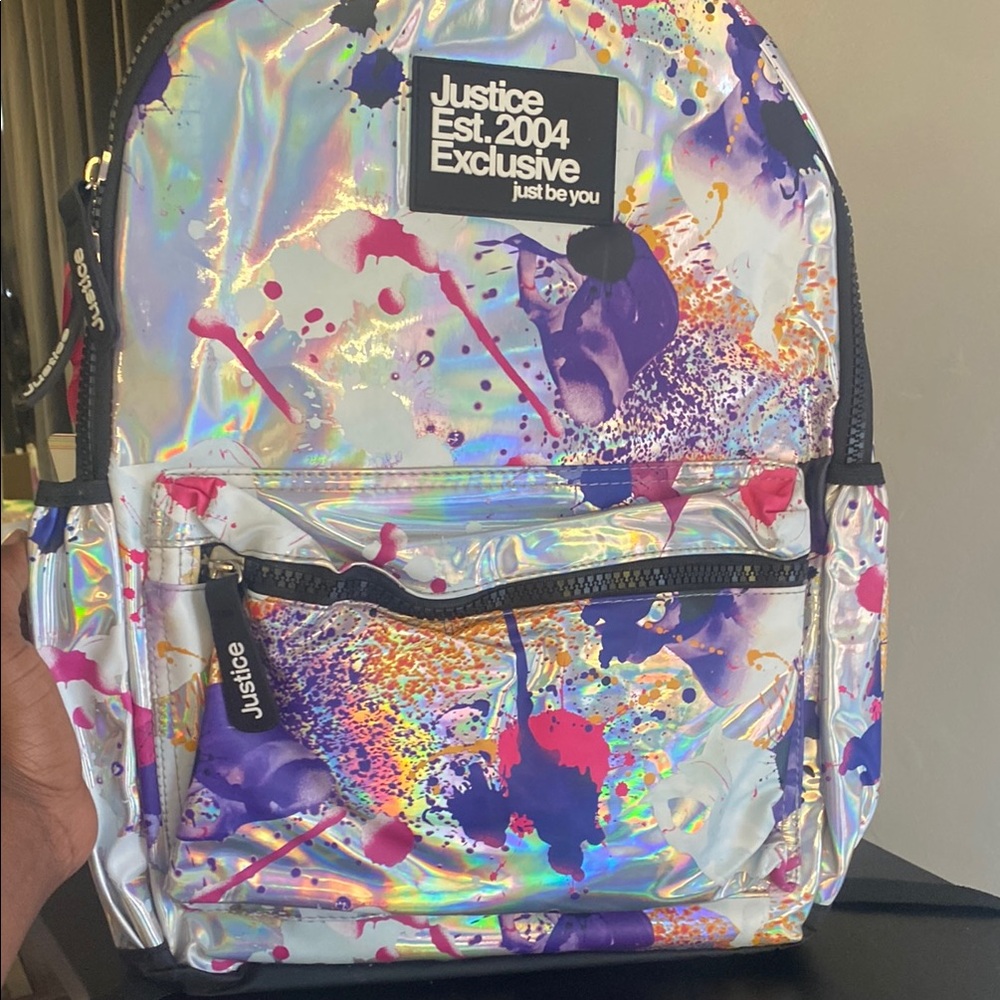 Justice Exclusive Holographic Backpack